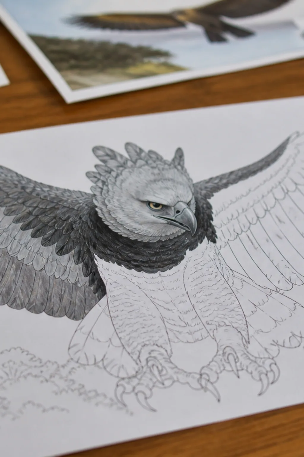 desenhos de harpia para colorir - 2