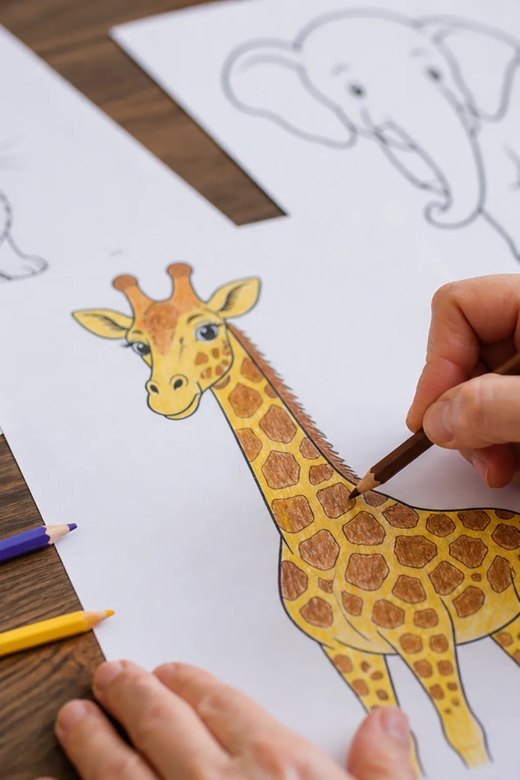 desenhos de animais herbívoros para colorir - 2