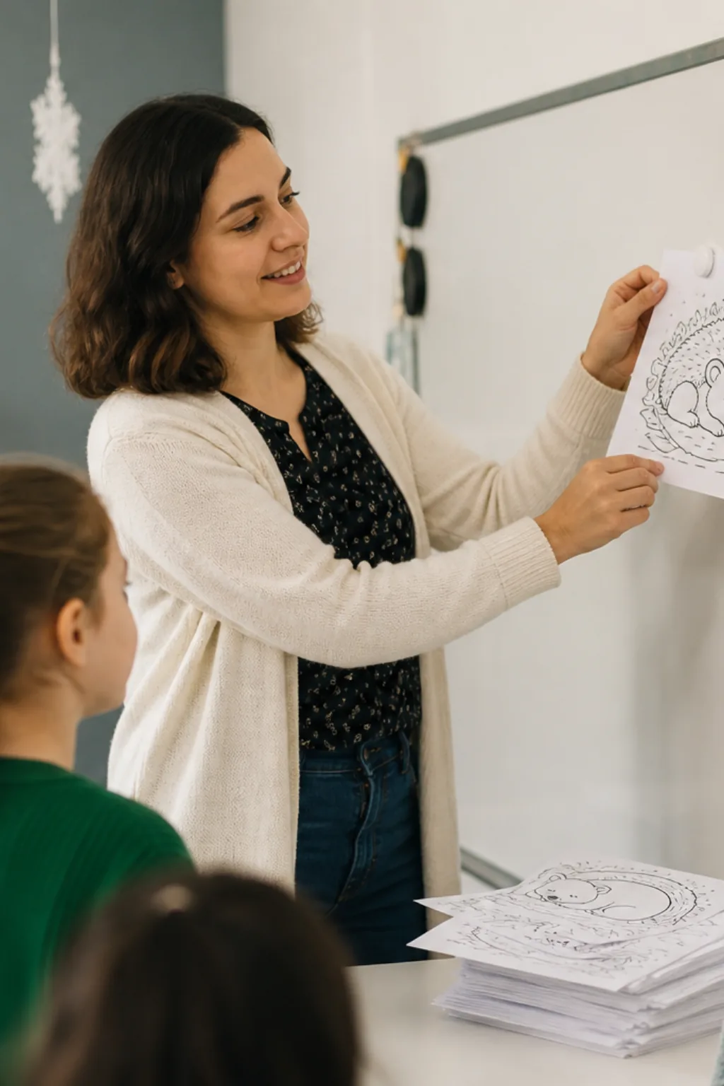 desenhos de animais que hibernam para colorir — exemplo criado na Desenhos pra Colorir