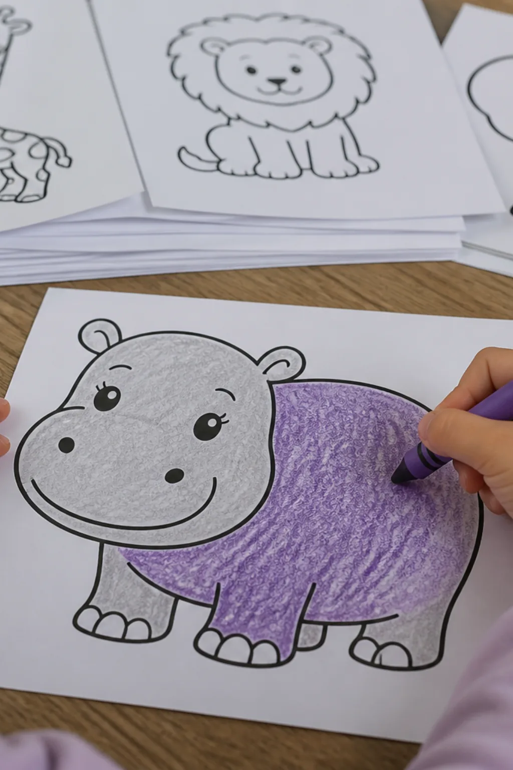 desenhos de hipopótamo para colorir - 2