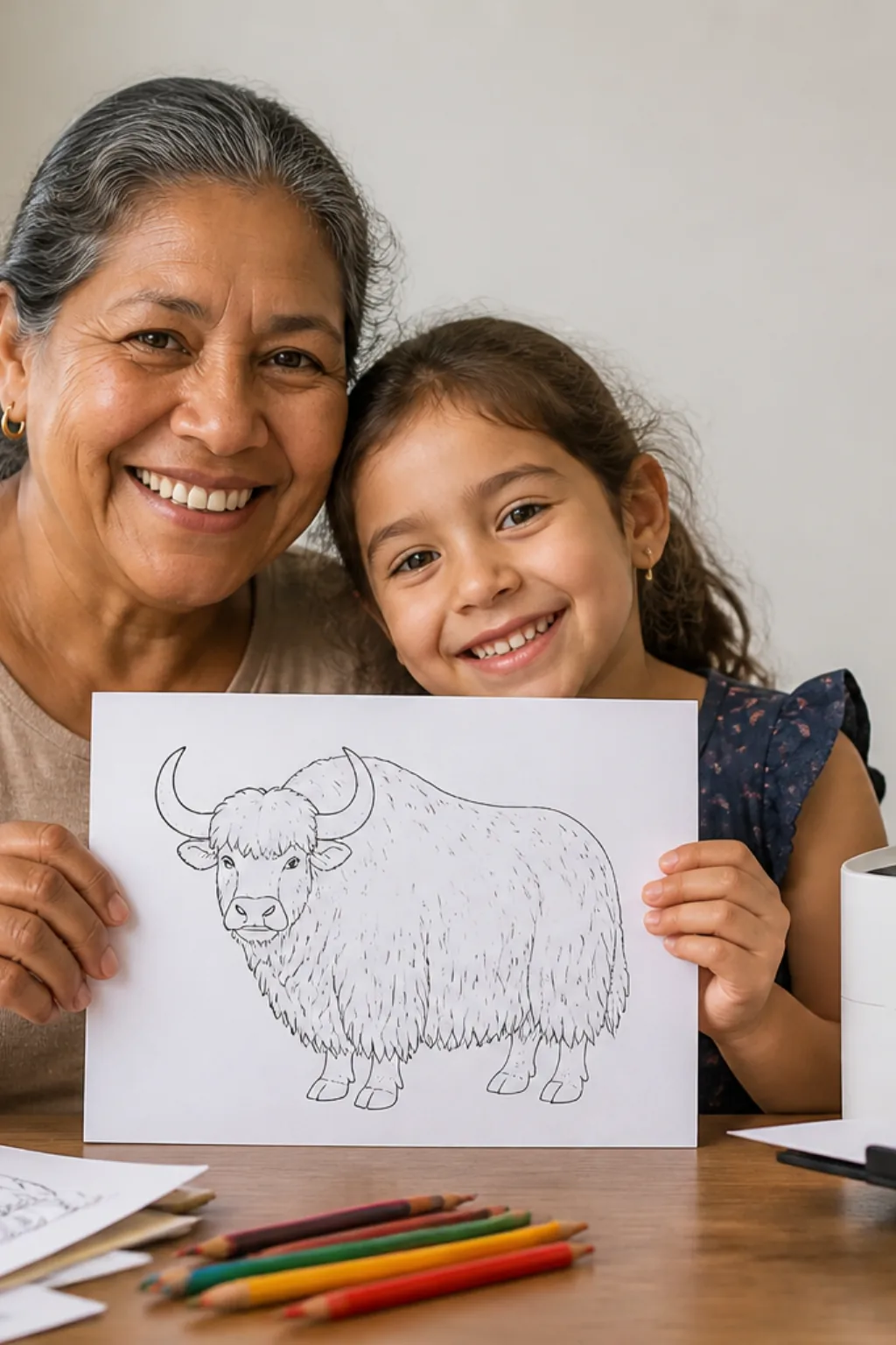 desenhos de iaque para colorir - 1