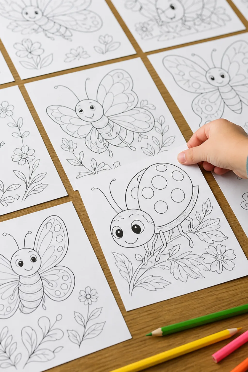 desenhos de insetos para colorir - 2
