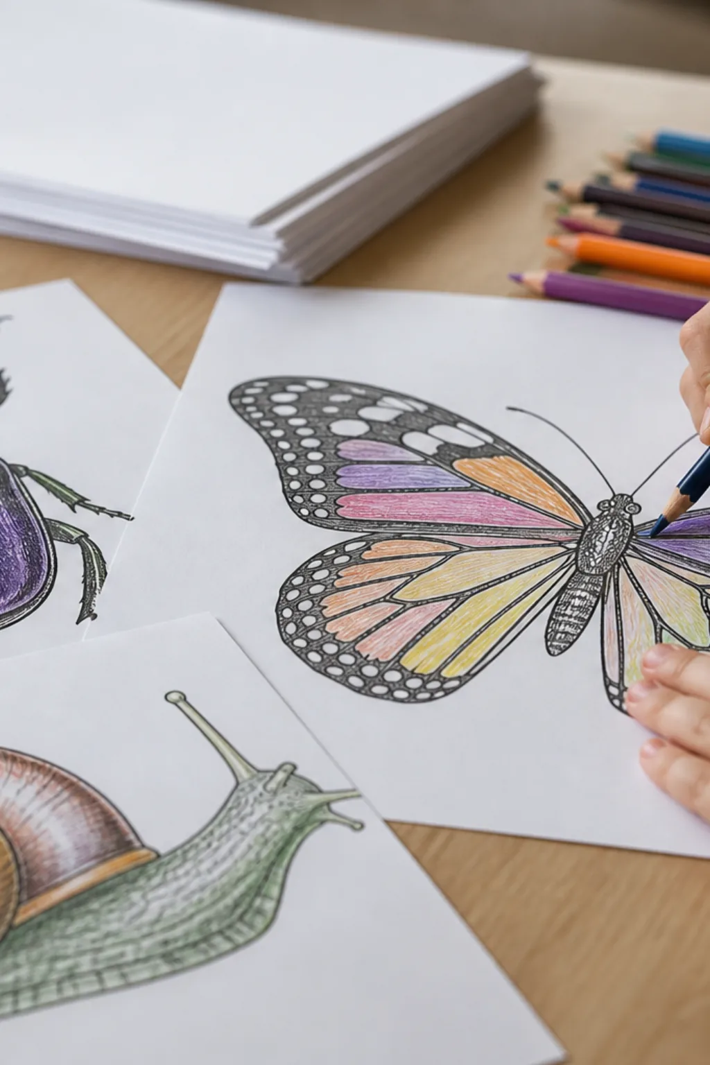 desenhos de animais invertebrados para colorir - 2