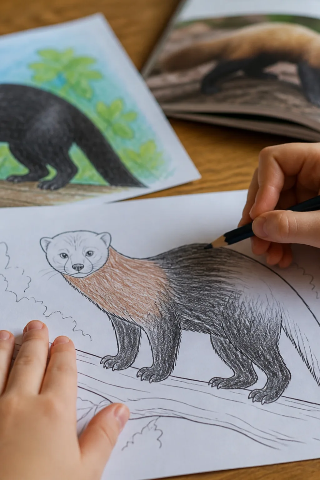 desenhos de irara para colorir - 2