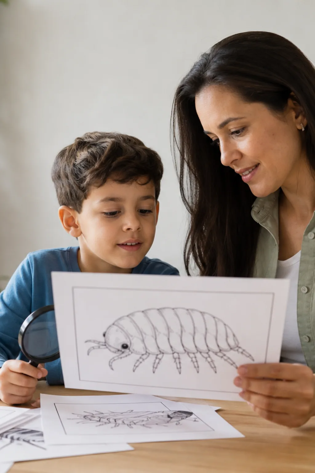 desenhos de isópode para colorir — exemplo criado na Desenhos pra Colorir