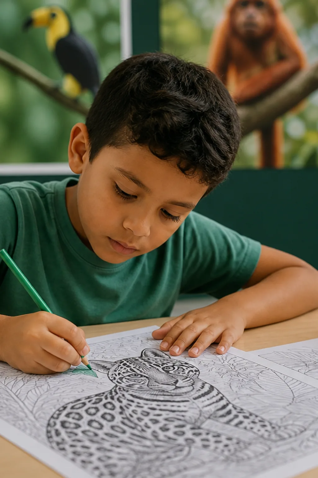 desenho de jaguatirica para colorir - 1