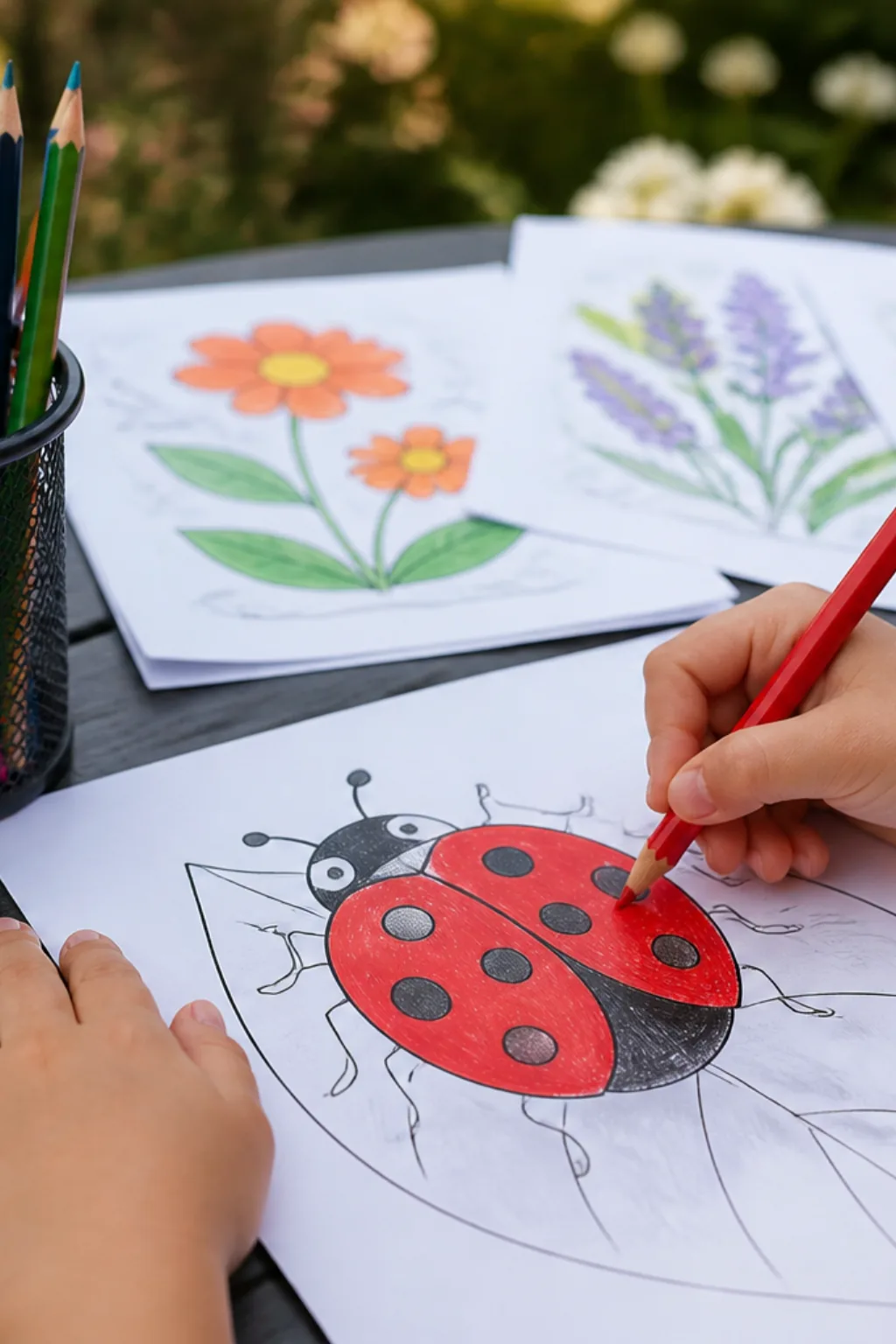 desenhos de joaninha para colorir - 2