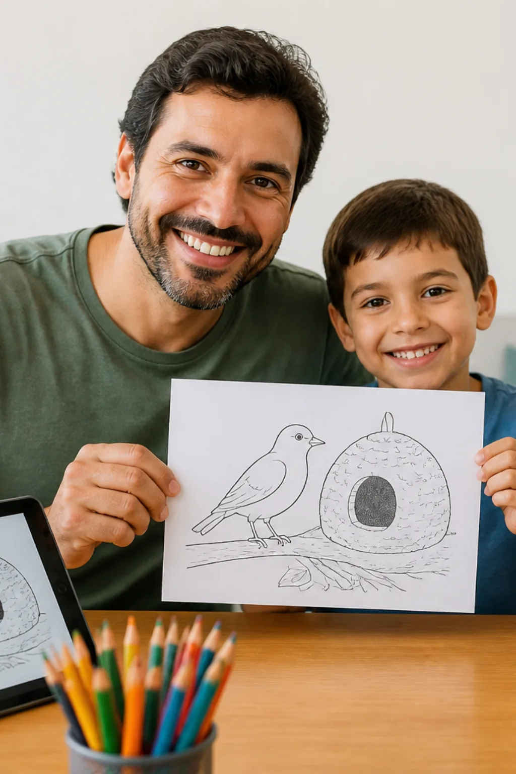 desenhos de joão de barro para colorir - 1