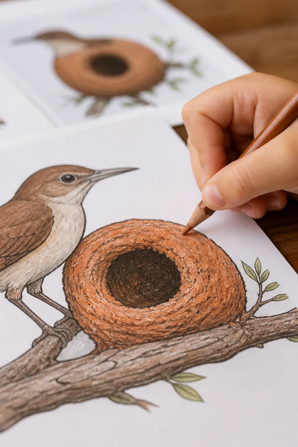 desenhos de joão de barro para colorir - 2