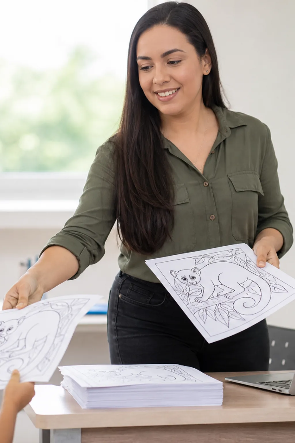 desenhos de jupará para colorir — exemplo criado na Desenhos pra Colorir
