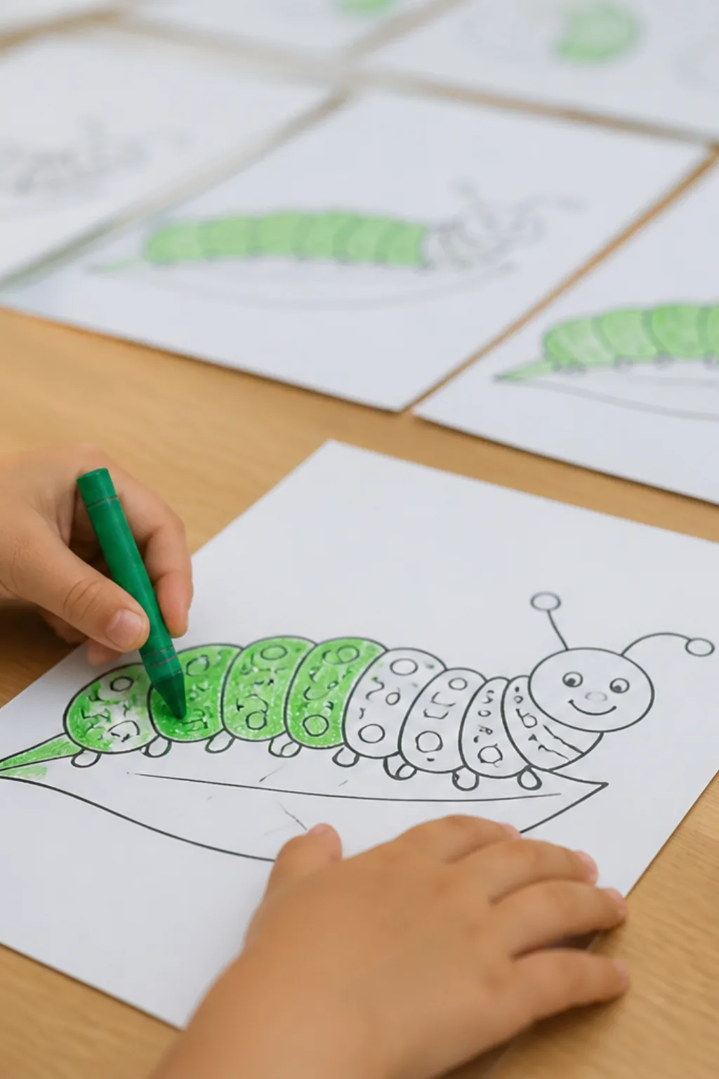 desenhos de lagarta para colorir - 2