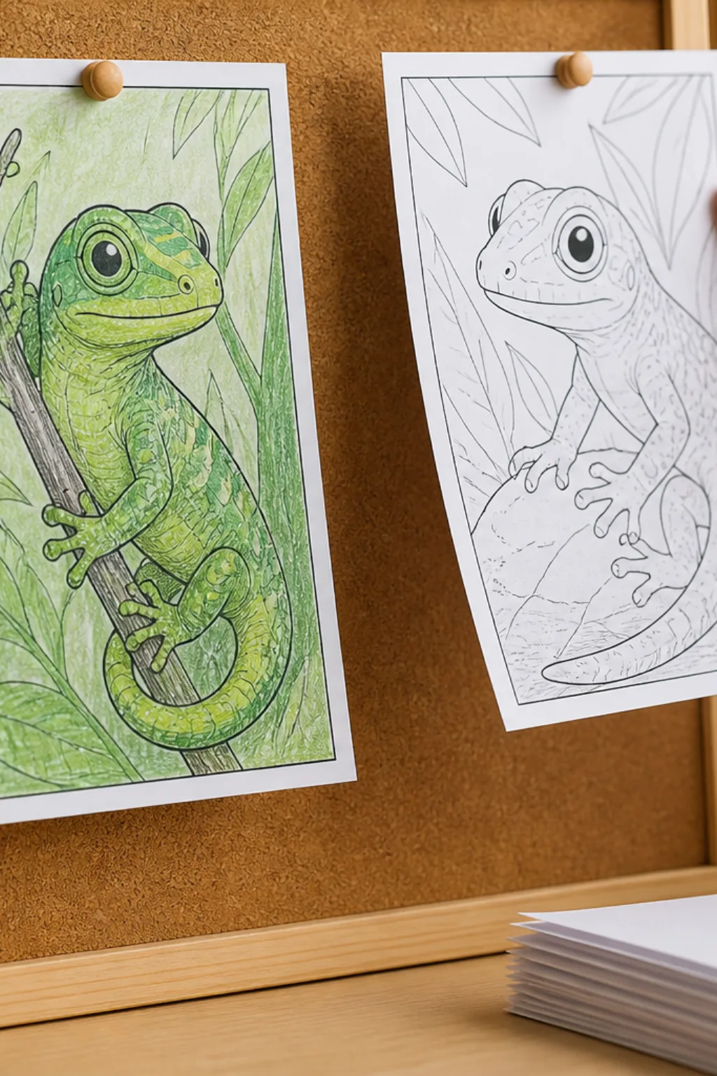 desenhos de lagartixa para colorir - 2