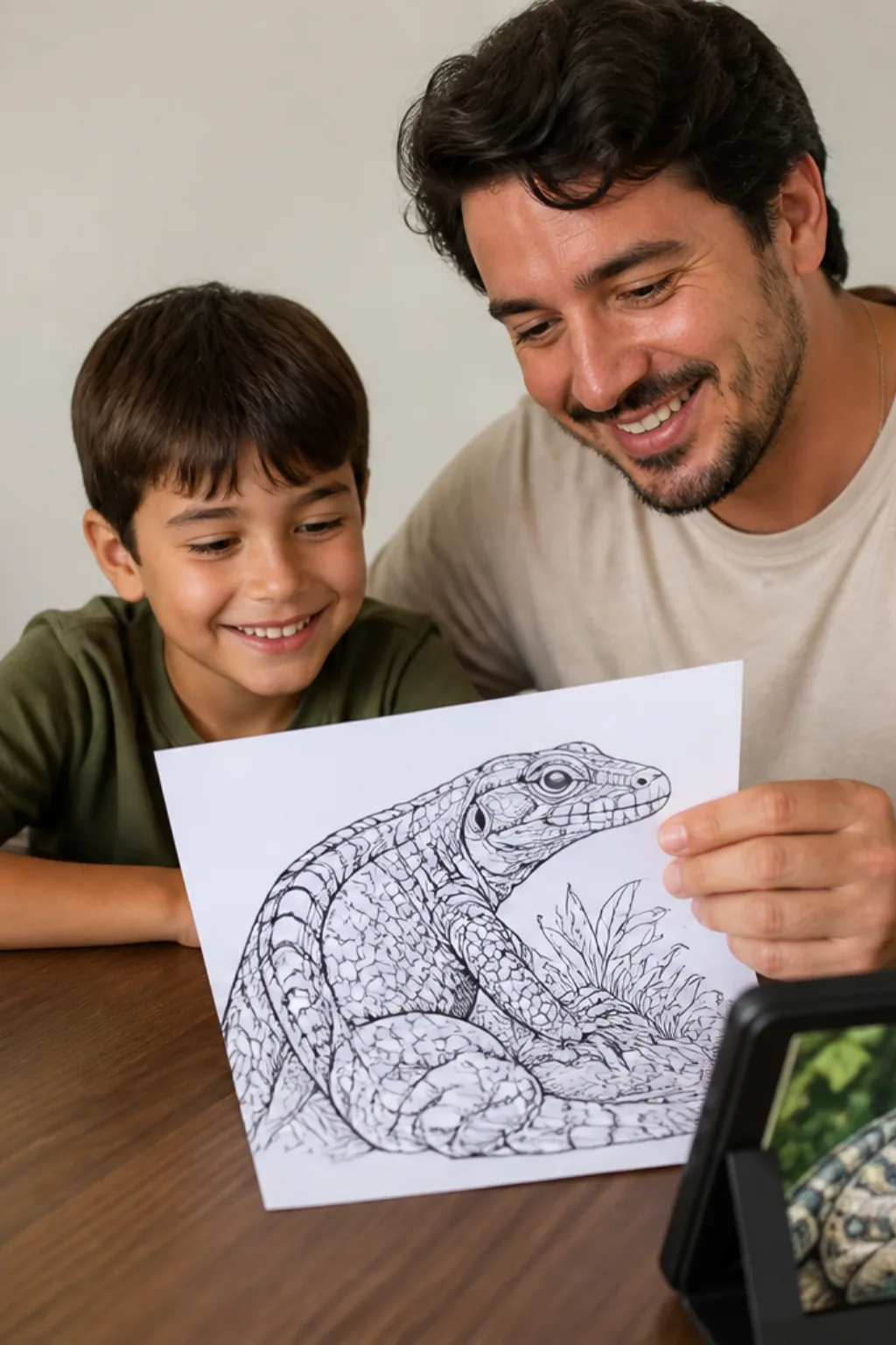 desenhos de lagarto para colorir - 1