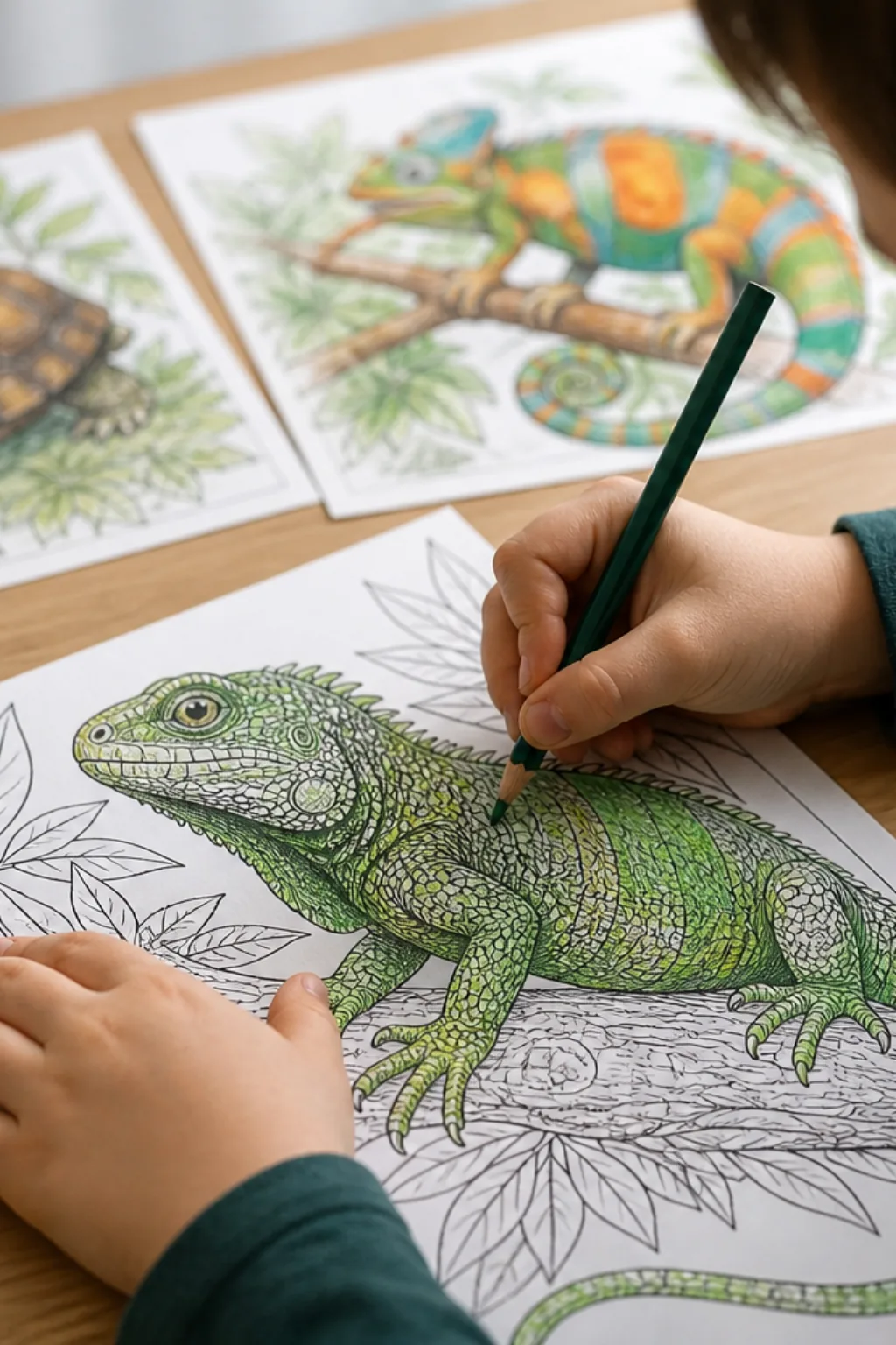 desenhos de lagarto para colorir - 2