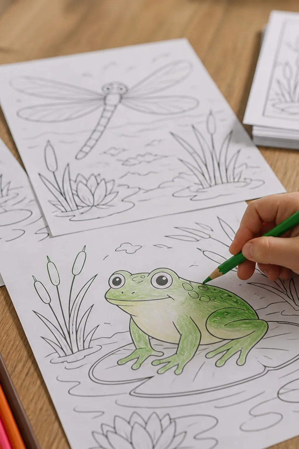 desenhos de animais de lagoas para colorir - 2