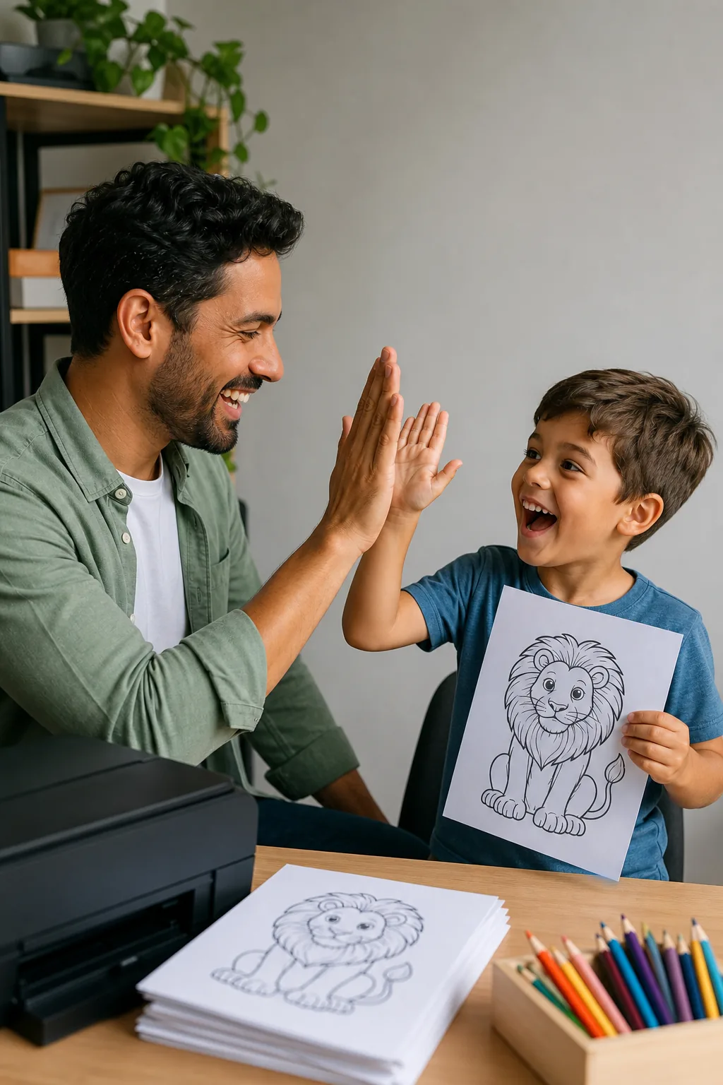 desenhos de leão para colorir - 1