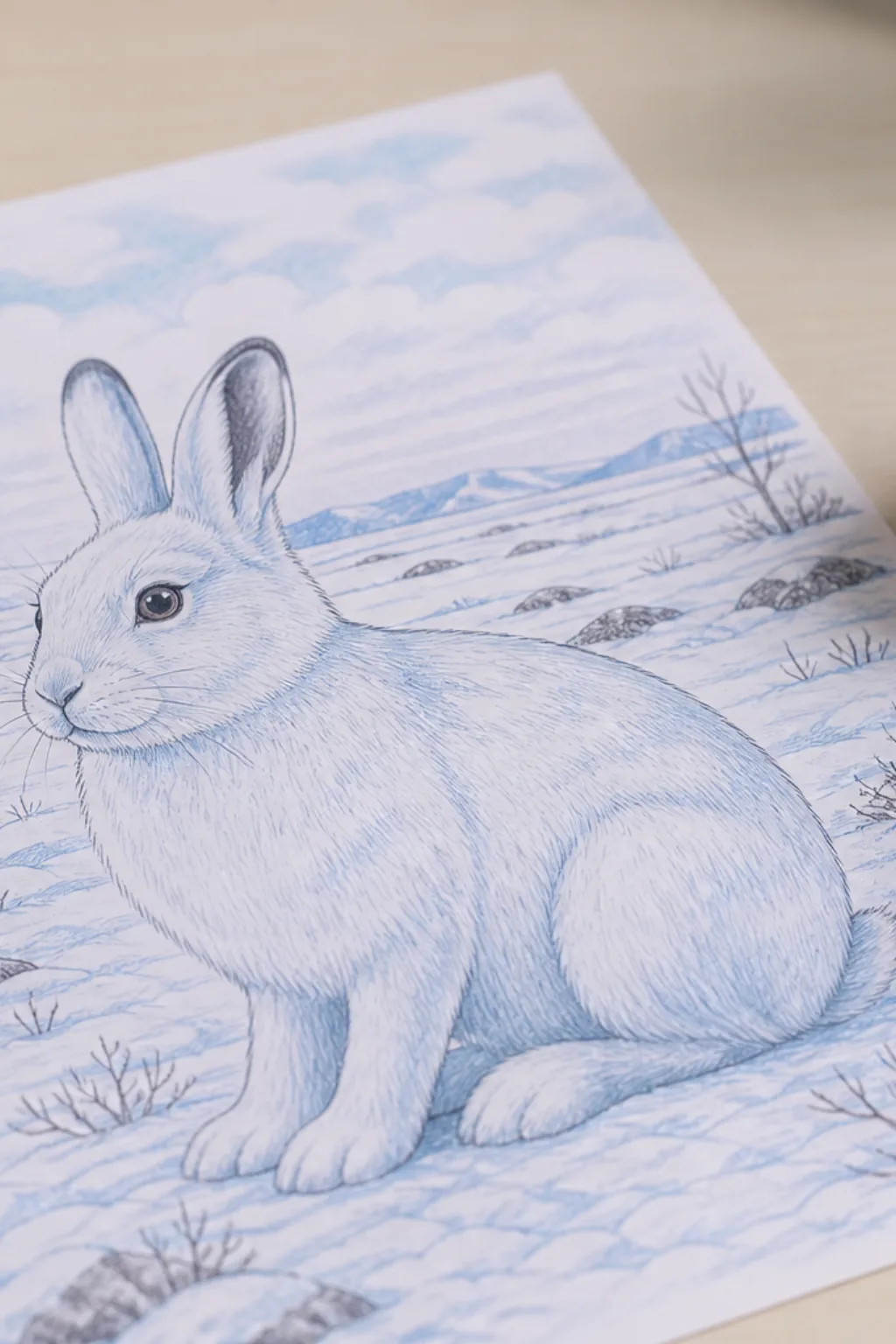 desenhos de lebre-ártica para colorir - 2