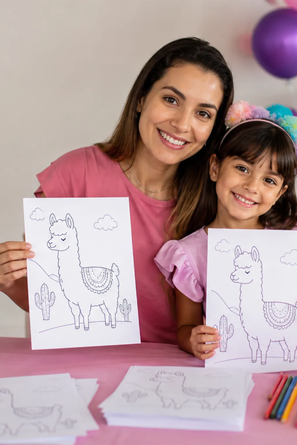 desenhos de lhama para colorir - 1