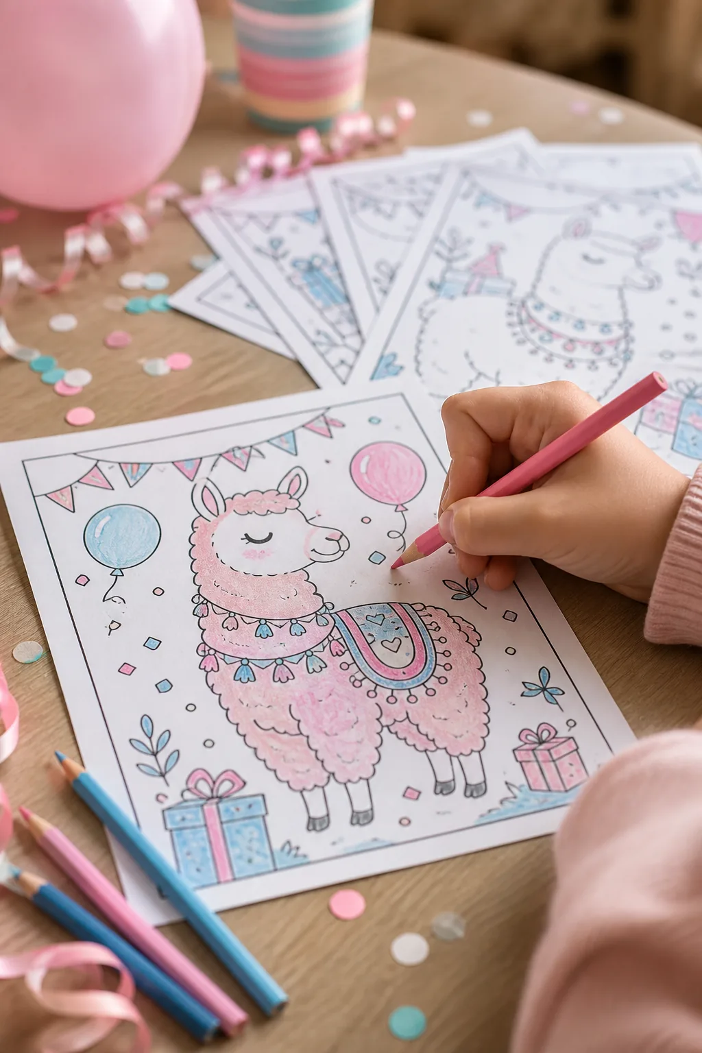 desenhos de lhama para colorir - 2