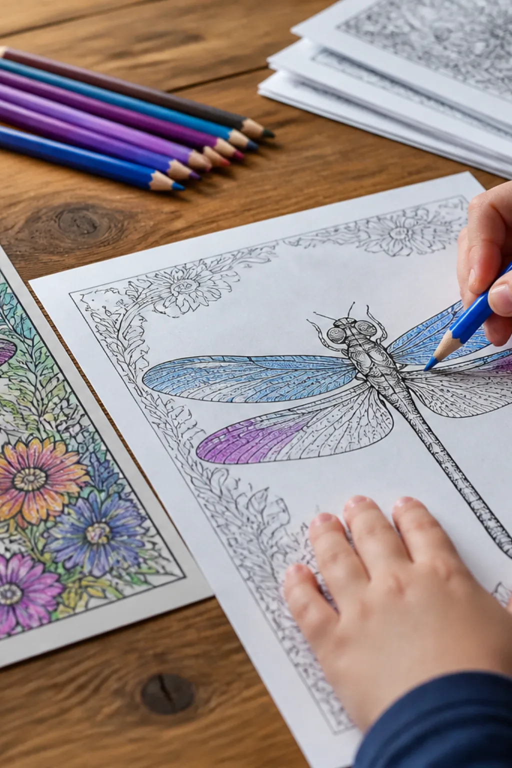desenhos de libélula para colorir - 2