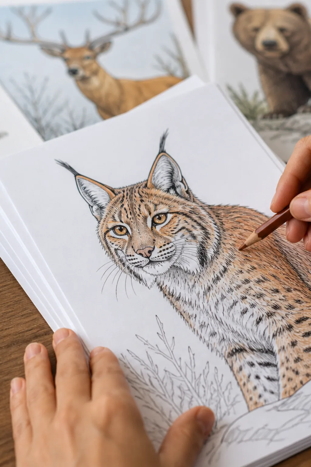 desenhos de lince-vermelho para colorir - 2