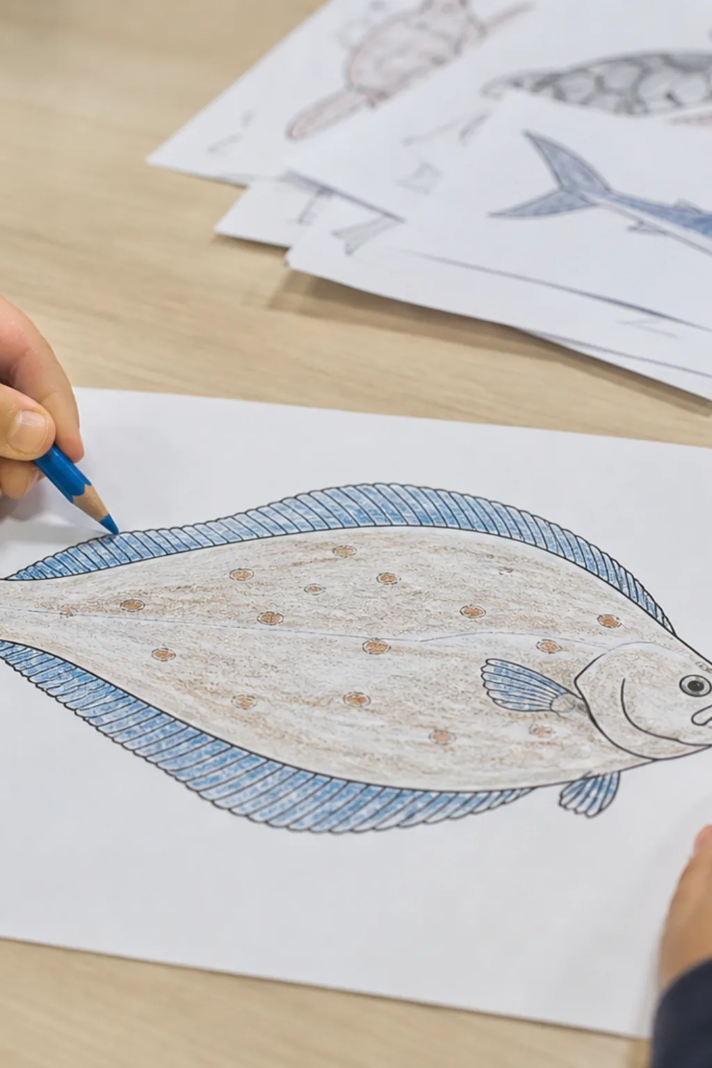 desenhos de linguado para colorir - 2