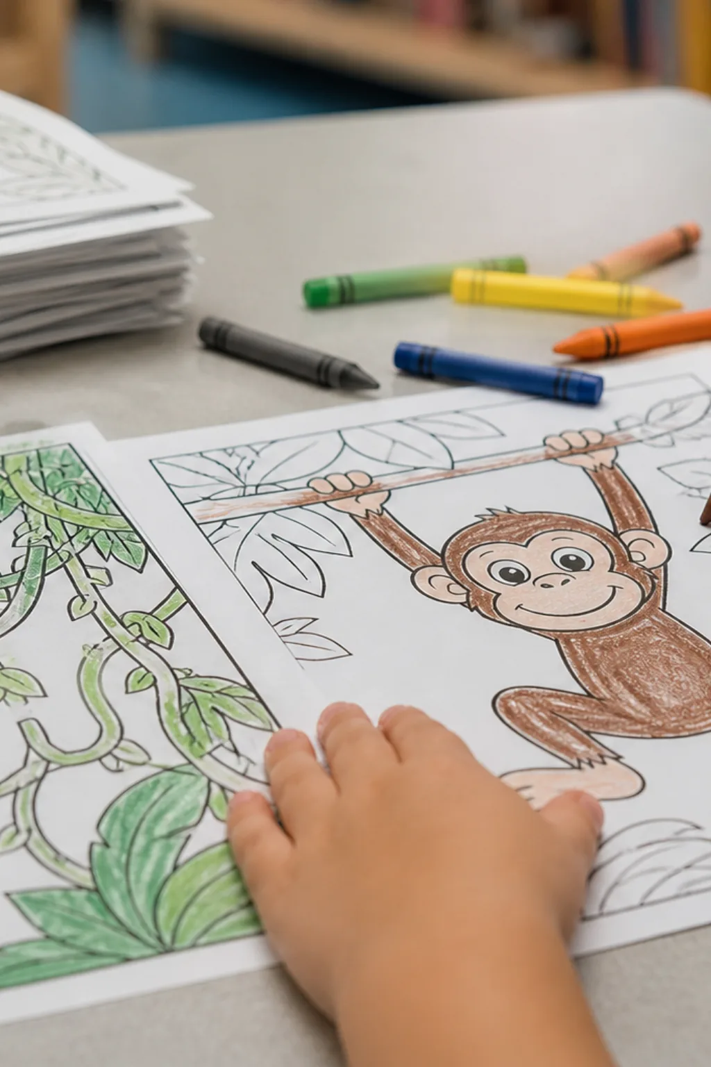 desenho de macaco para colorir - 2