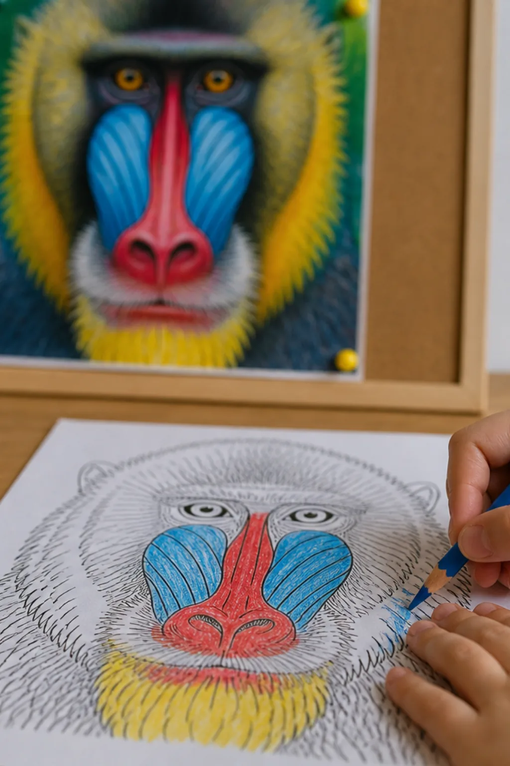 desenhos de mandril para colorir - 2