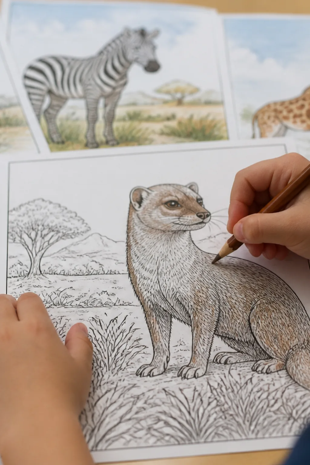 desenhos de mangusto para colorir - 2
