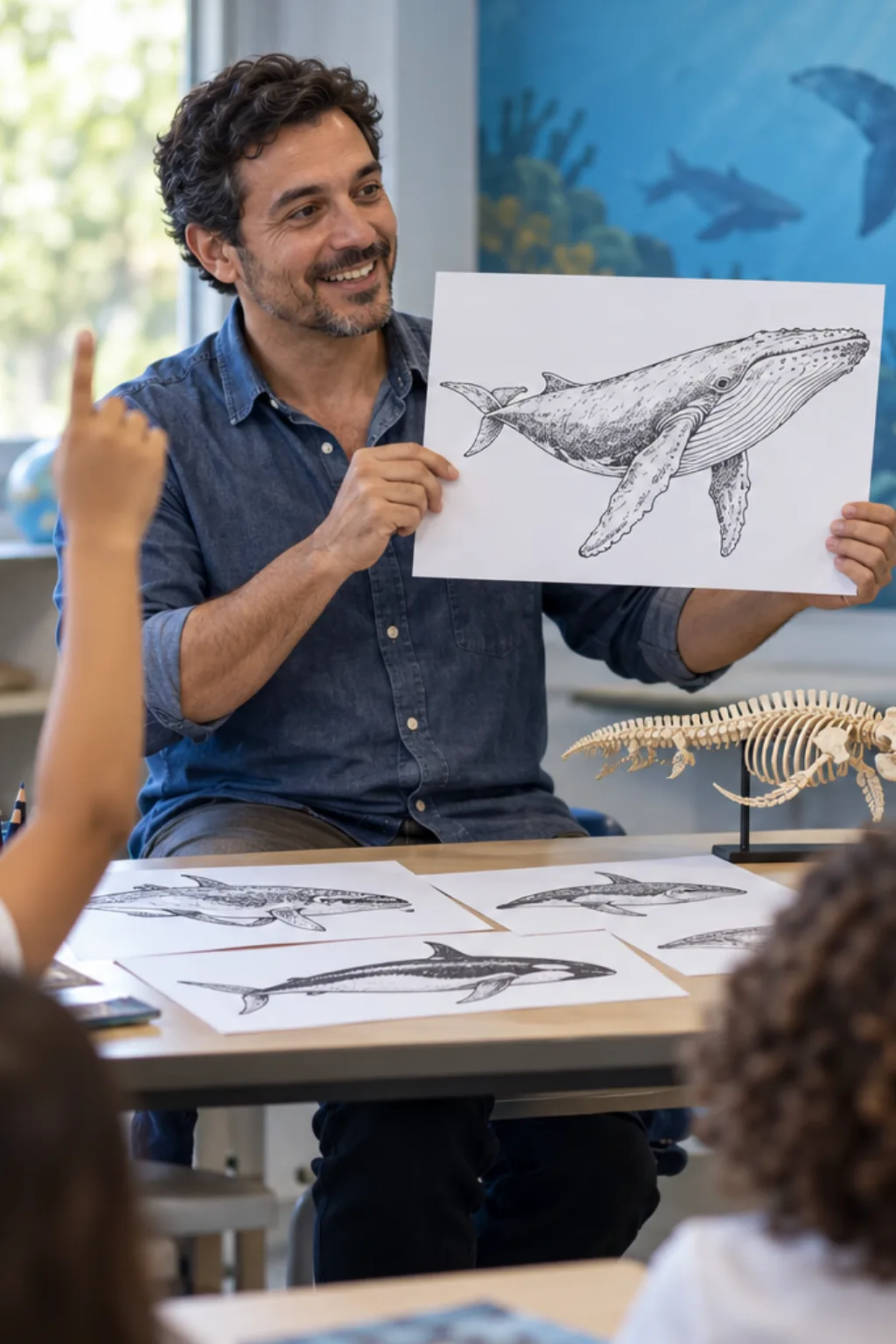 desenhos de baleia para colorir — exemplo criado na Desenhos pra Colorir