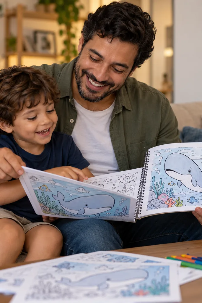 desenhos de cachalote para colorir — exemplo criado na Desenhos pra Colorir