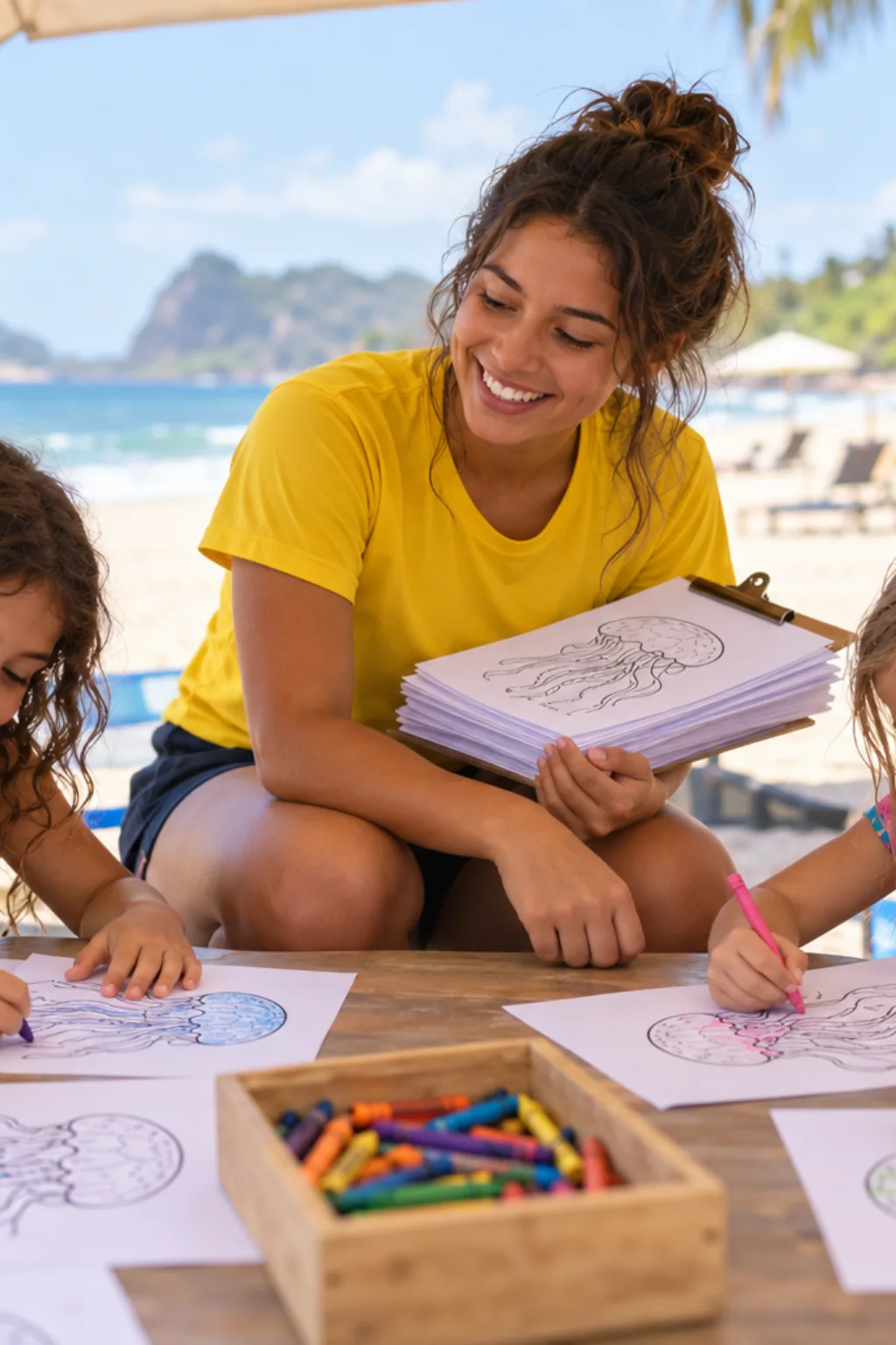 desenhos de cubomedusas para colorir — exemplo criado na Desenhos pra Colorir