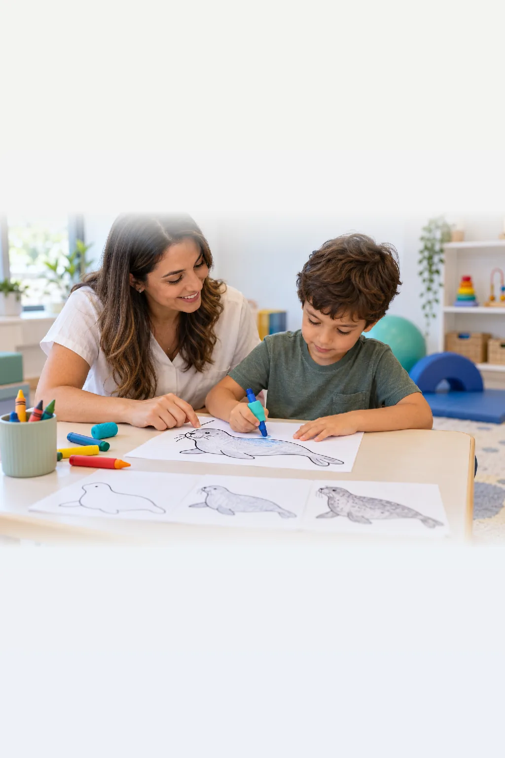 desenhos de elefante-marinho para colorir — exemplo criado na Desenhos pra Colorir