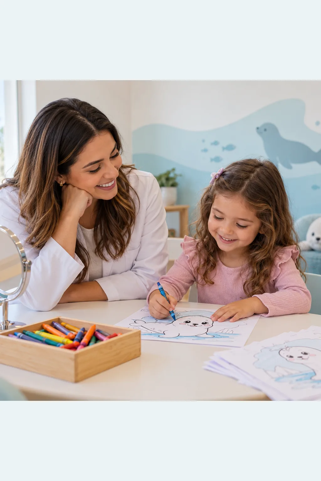 desenhos de foca para colorir — exemplo criado na Desenhos pra Colorir