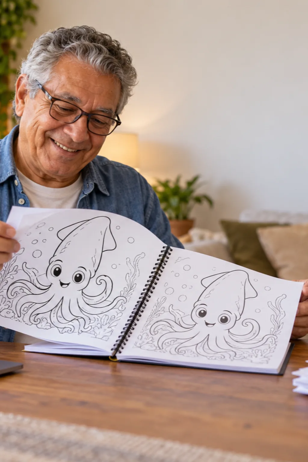 desenhos de lula-gigante para colorir — exemplo criado na Desenhos pra Colorir