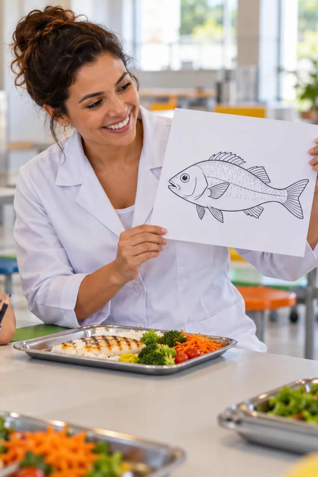 desenhos de merluza para colorir — exemplo criado na Desenhos pra Colorir