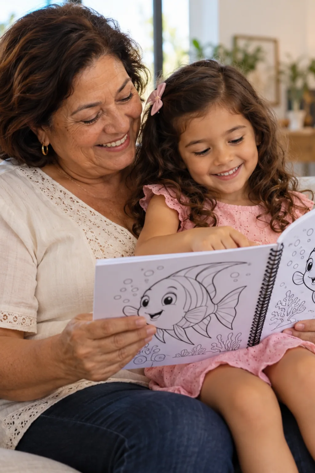 desenhos de peixe-anjo para colorir — exemplo criado na Desenhos pra Colorir