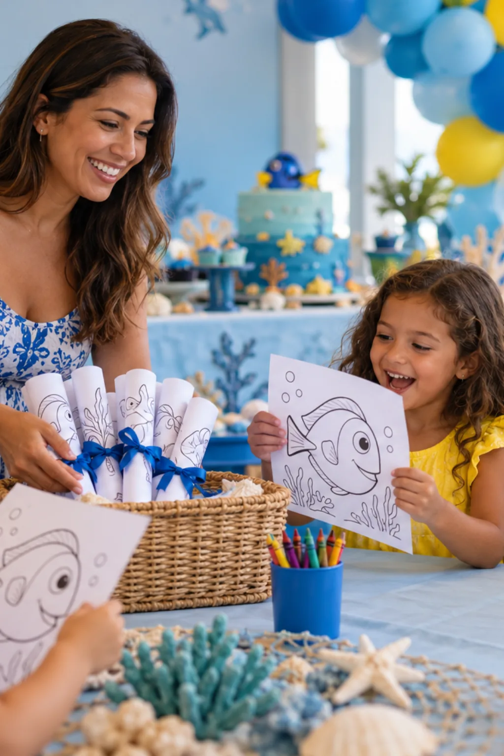 desenhos de peixe-cirurgião-patela para colorir — exemplo criado na Desenhos pra Colorir