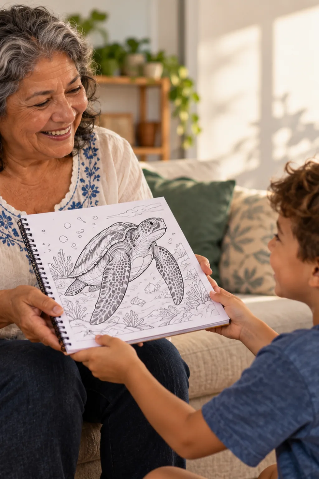 desenhos de tartaruga-de-couro para colorir — exemplo criado na Desenhos pra Colorir