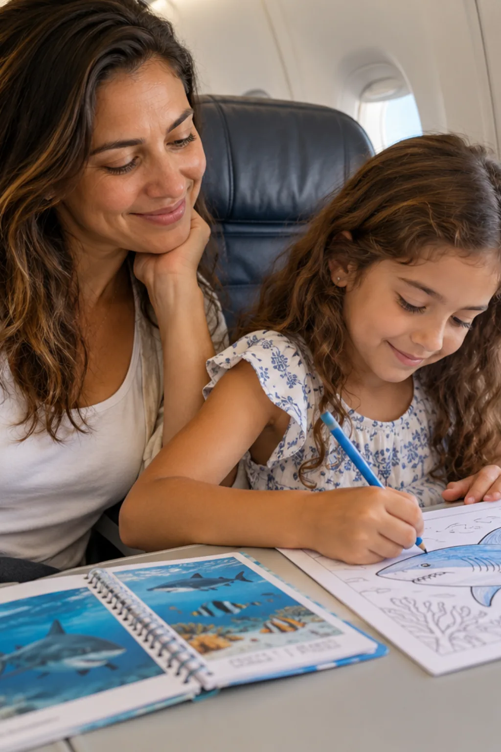 desenhos de tubarão-cabeça-chata para colorir — exemplo criado na Desenhos pra Colorir