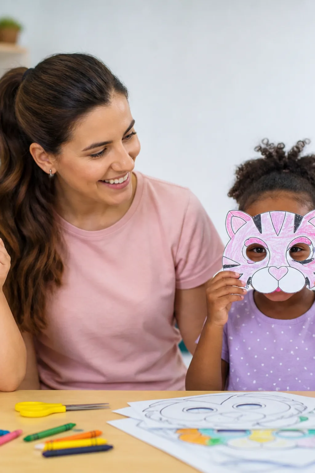 desenhos de máscaras de animais para colorir - 1