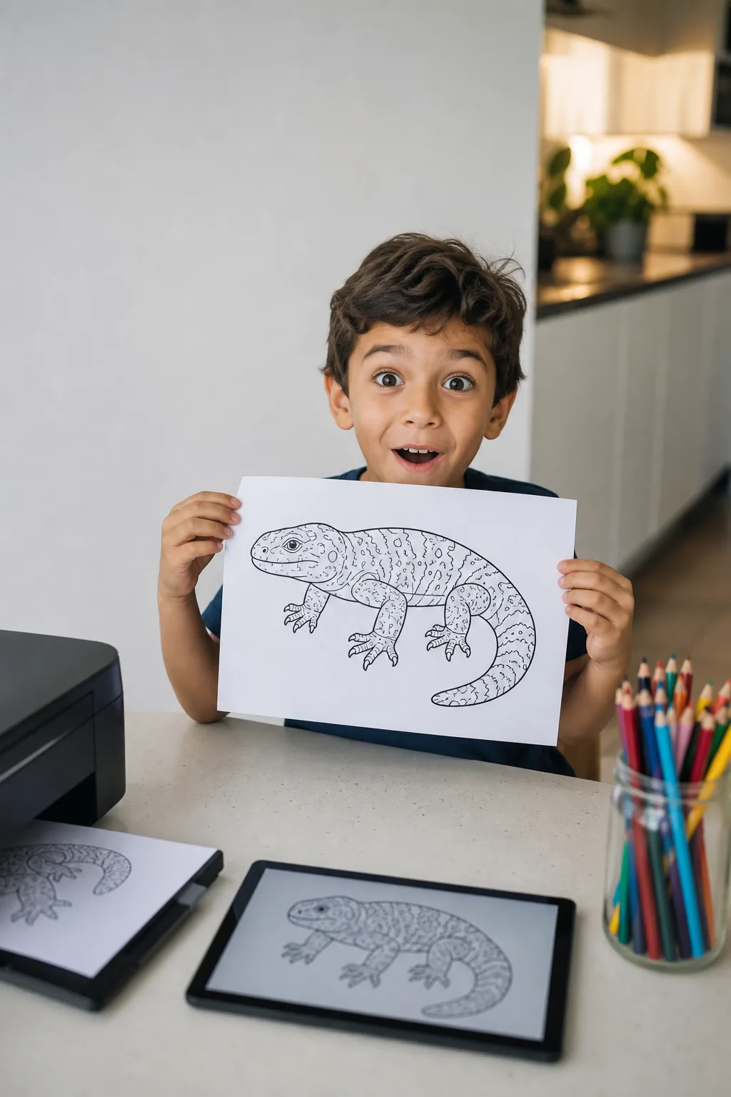 desenhos de monstro-de-gila para colorir — exemplo criado na Desenhos pra Colorir