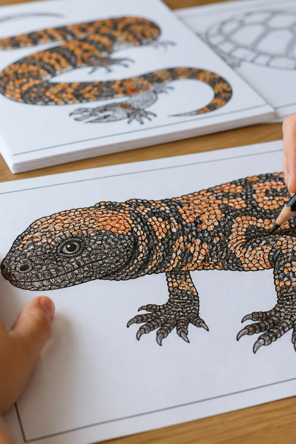 desenhos de monstro-de-gila para colorir - 2
