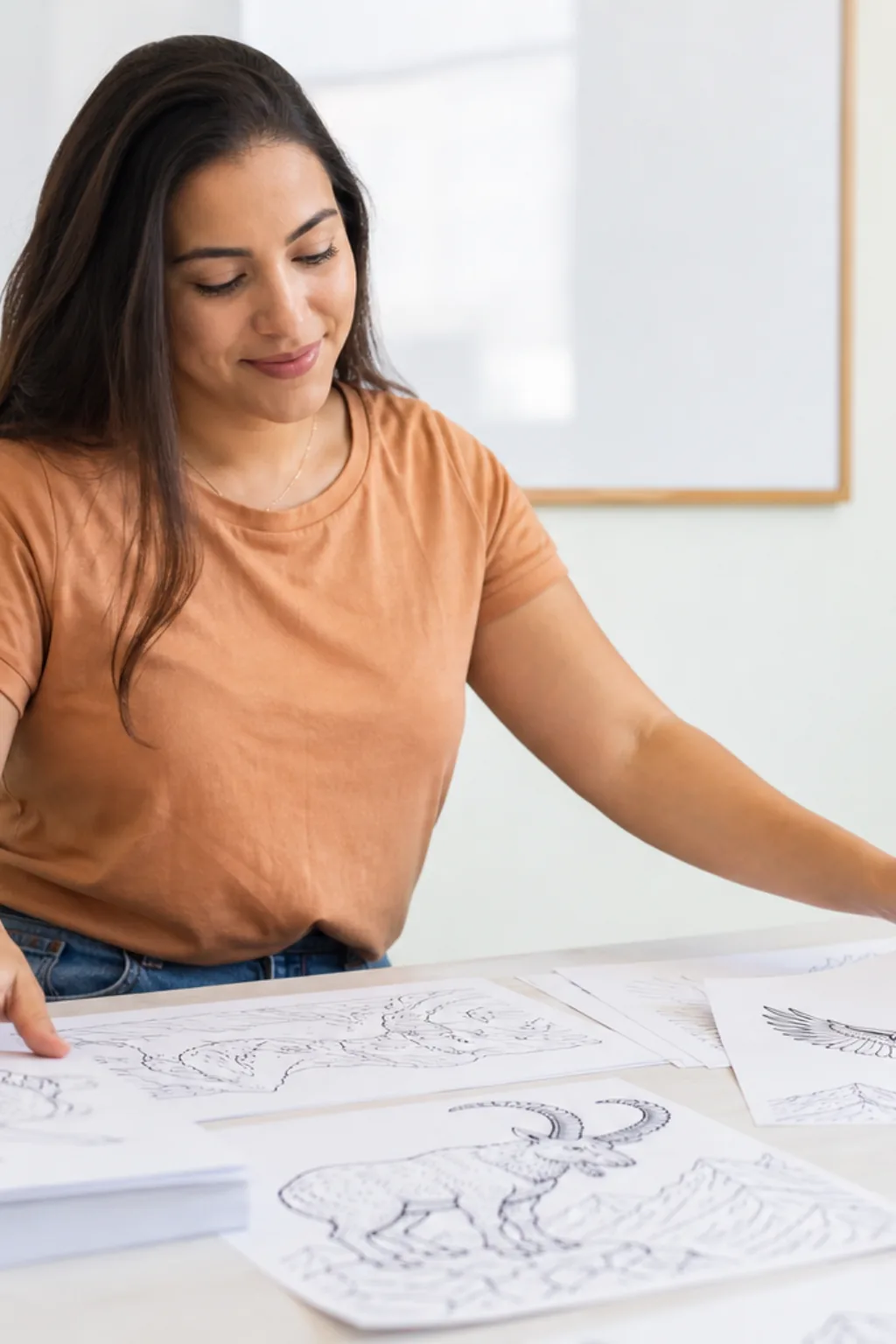 desenhos de animais da montanha para colorir — exemplo criado na Desenhos pra Colorir