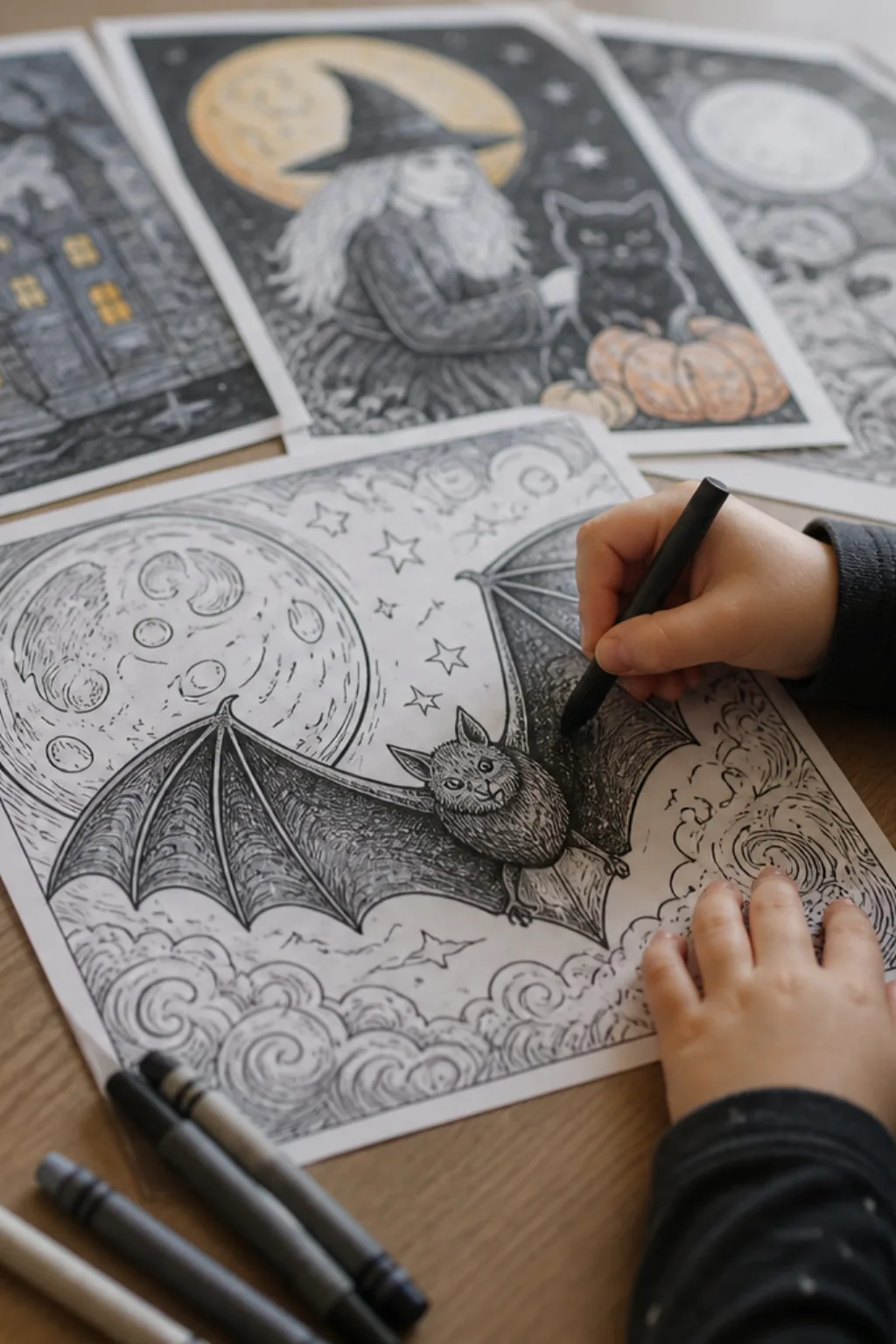 desenhos de morcego para colorir - 2