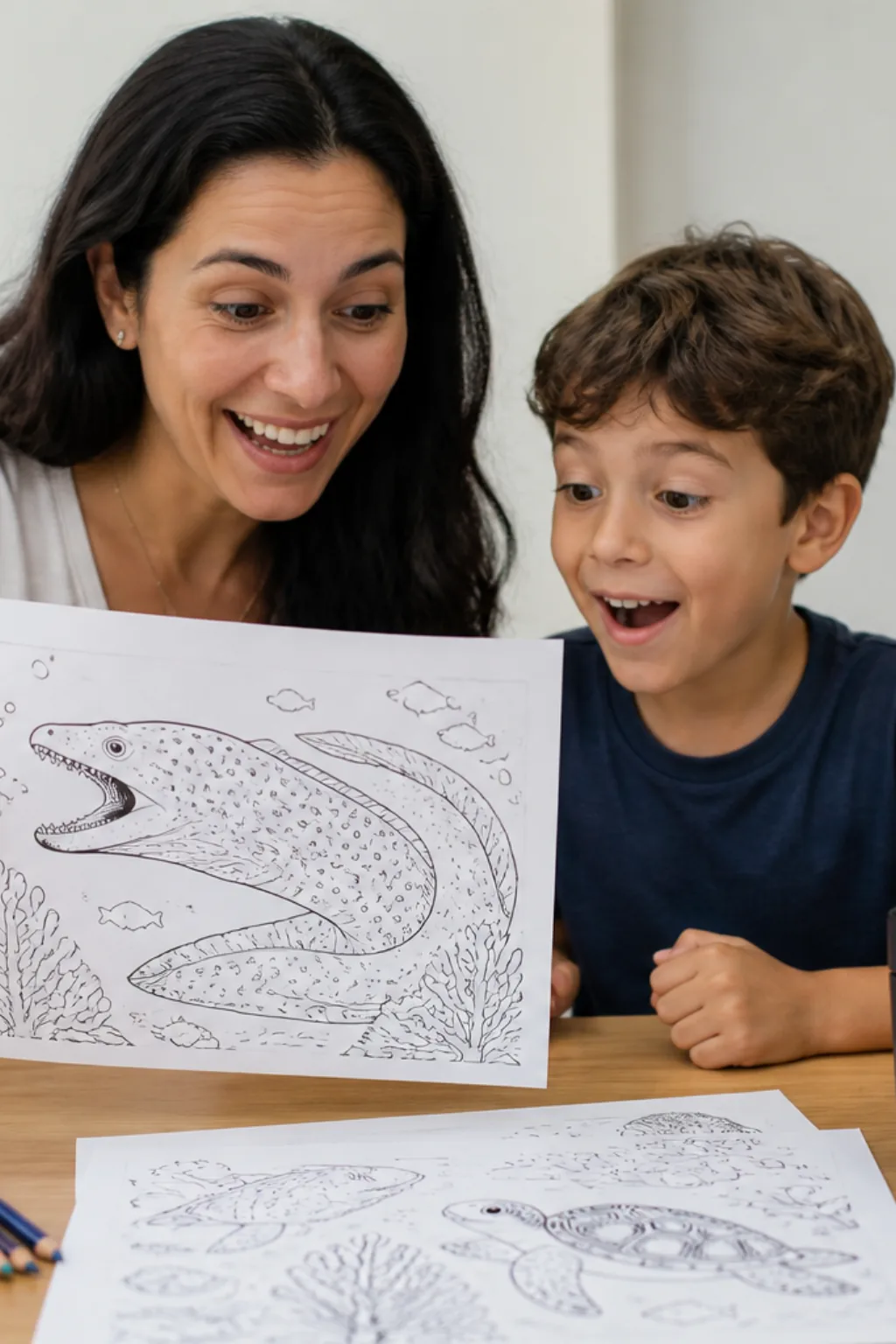 desenhos de moreia para colorir - 1