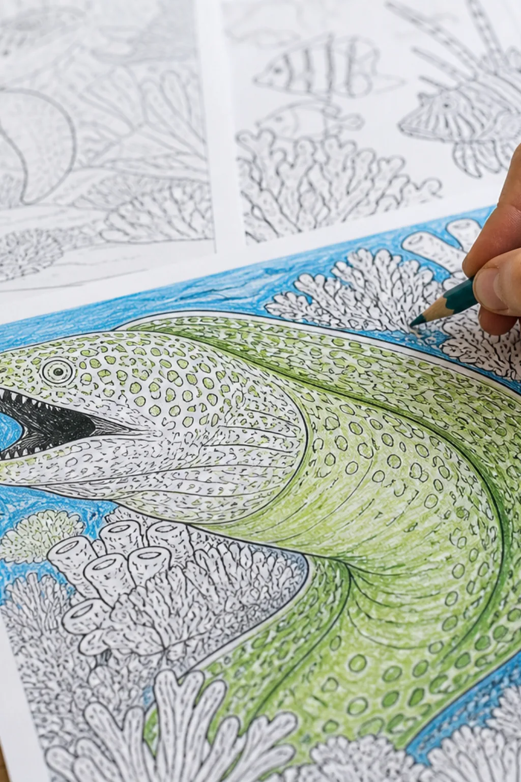 desenhos de moreia para colorir - 2