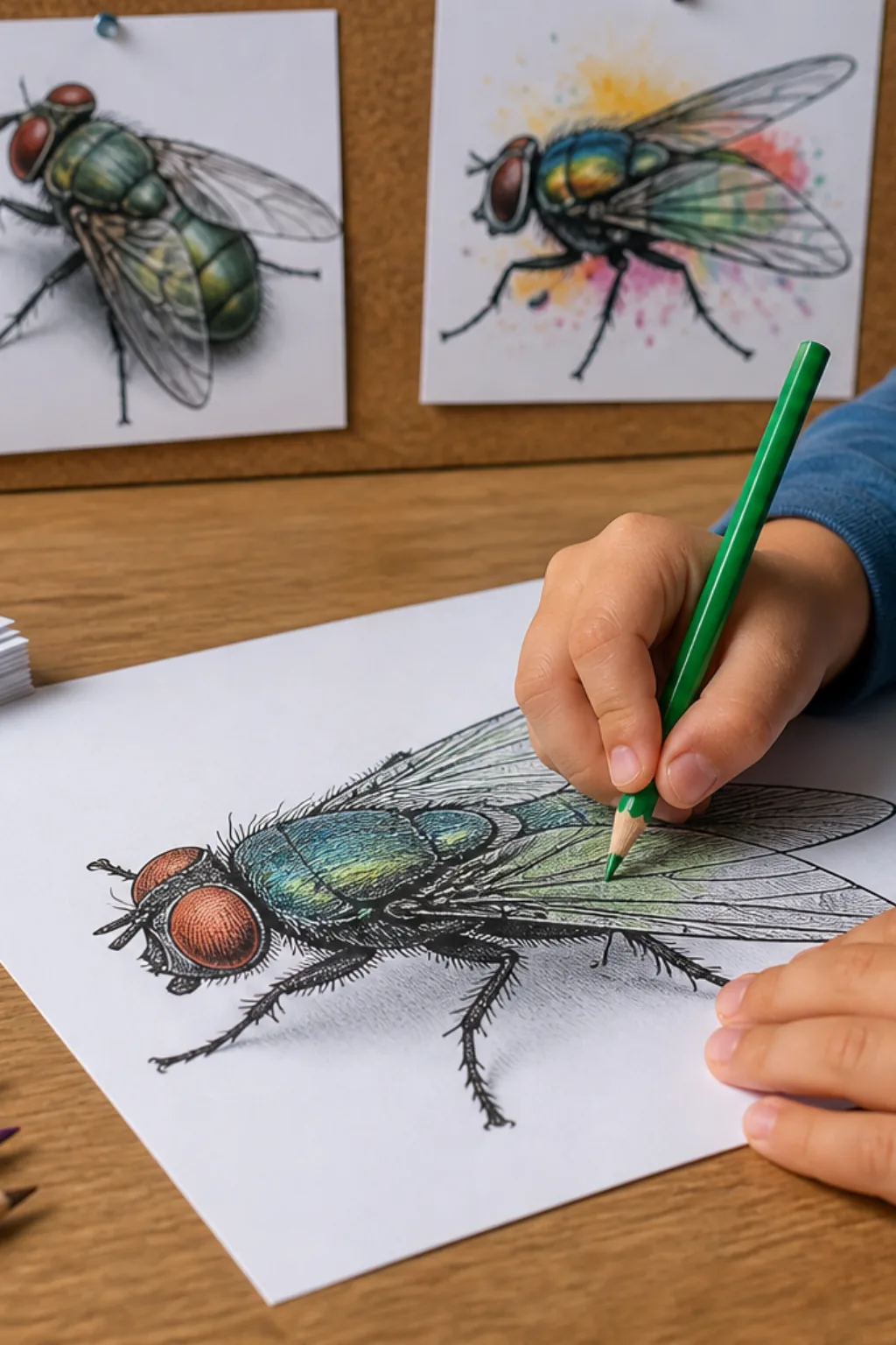 desenhos de moscas para colorir - 2