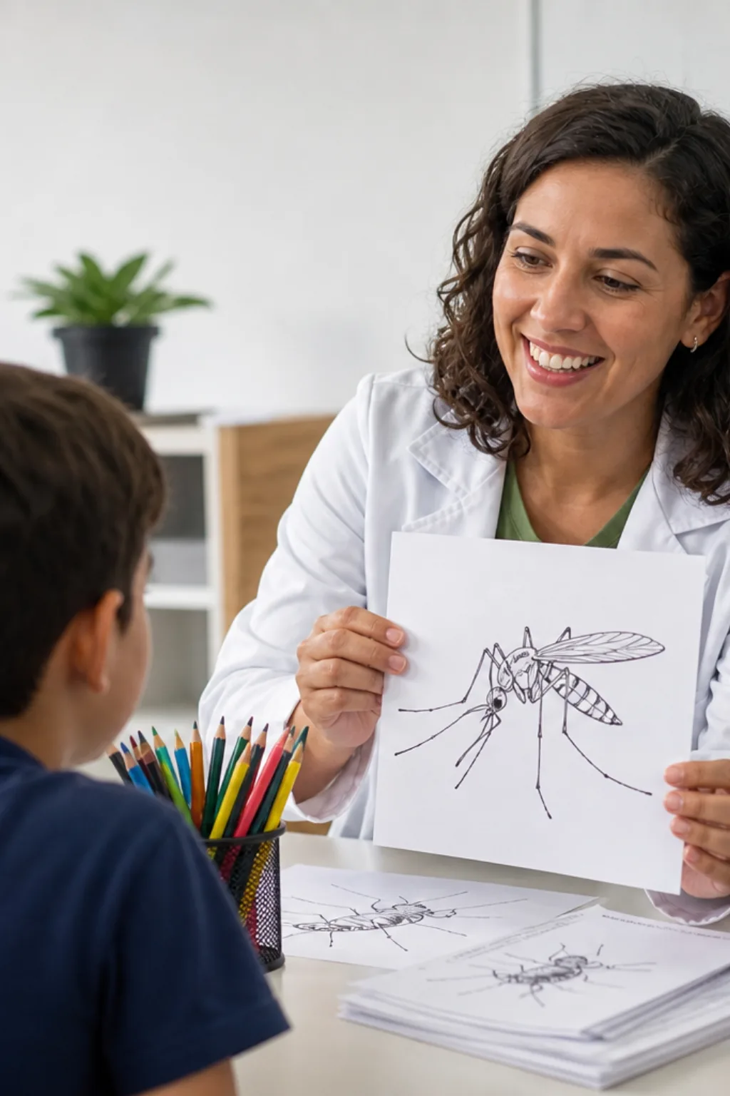 desenhos de mosquito para colorir - 1