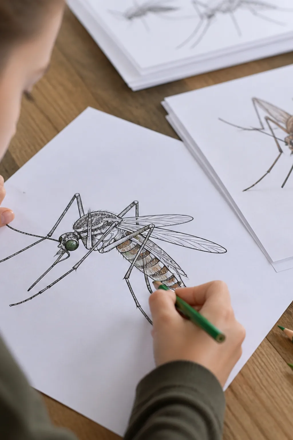 desenhos de mosquito para colorir - 2